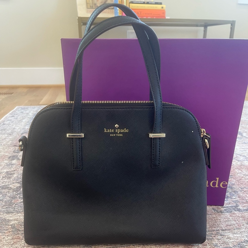 Kate Spade Black Sadie Dome Satchel